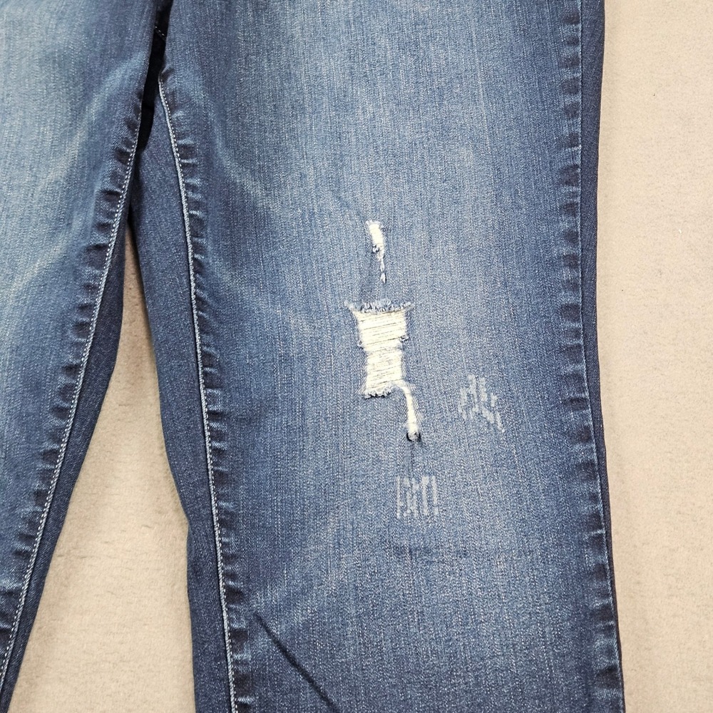 NYDJ Blue Jeans Womens Size 16 Vitality Slim Straight Distressed Cuffed Ankle - Picture 11 of 11